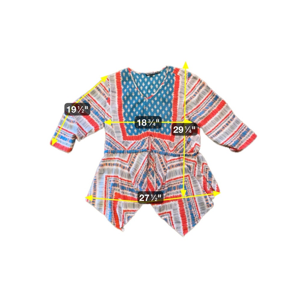 Tolani Multicolor Patterned Blouse - image 4